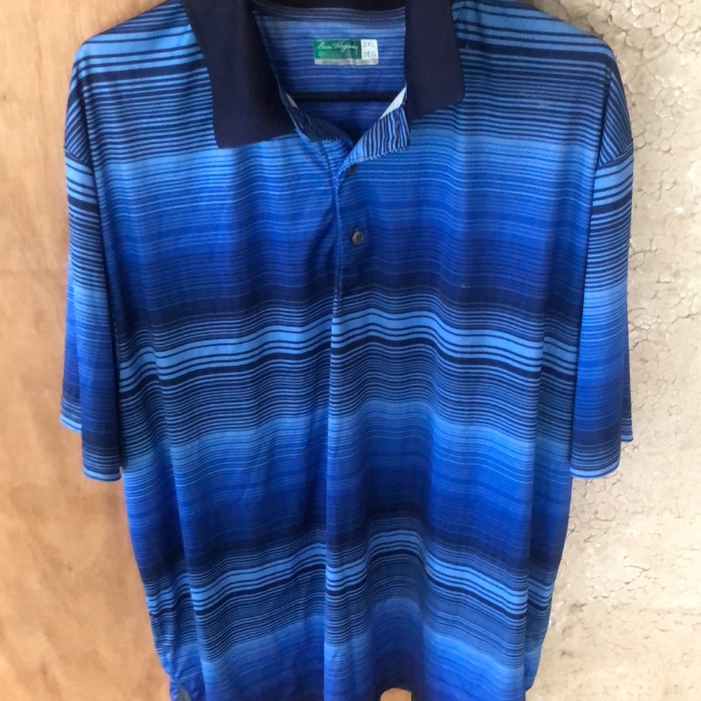 Blue lighted polo shirt! Ben hogans brand soft wear